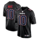 Drake Maye, New England Patriots Nike Jersey - Black
